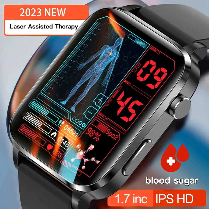 Blood Sugar Smart Watch Men Laser Treatment