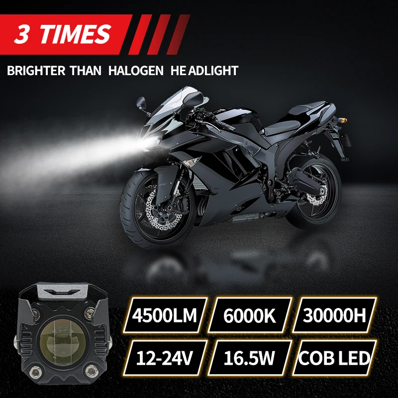 Motorcycle Hi Beam Driving Spot Fog Lights